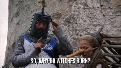 Monty python witch scene script dialogue